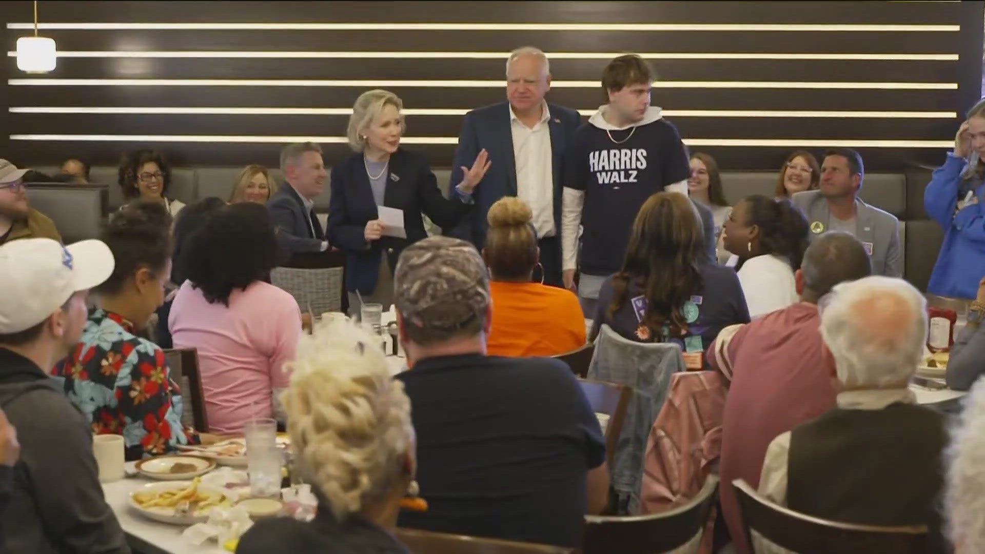 Vice President Kamala Harris and her running mate, MN Gov. Tim Walz, are in the nation's capital at Harris' alma mater to watch election night results come in.