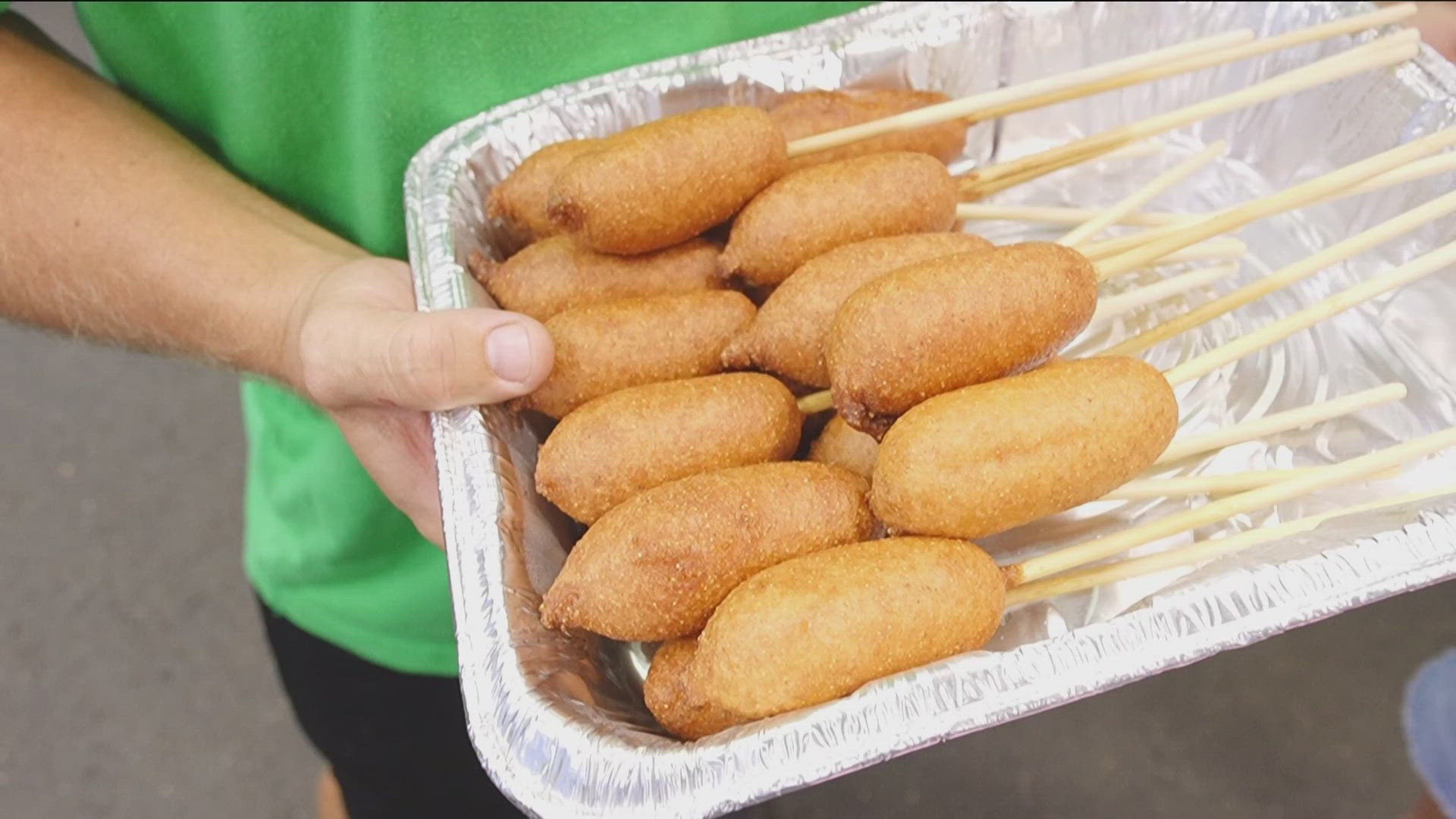 Pat from Daryl's Dog House stopped by the KARE 11 Barn to show off their vegan corn dogs.