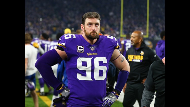 Vikings release 11th-year DE Robison, with 60 career sacks