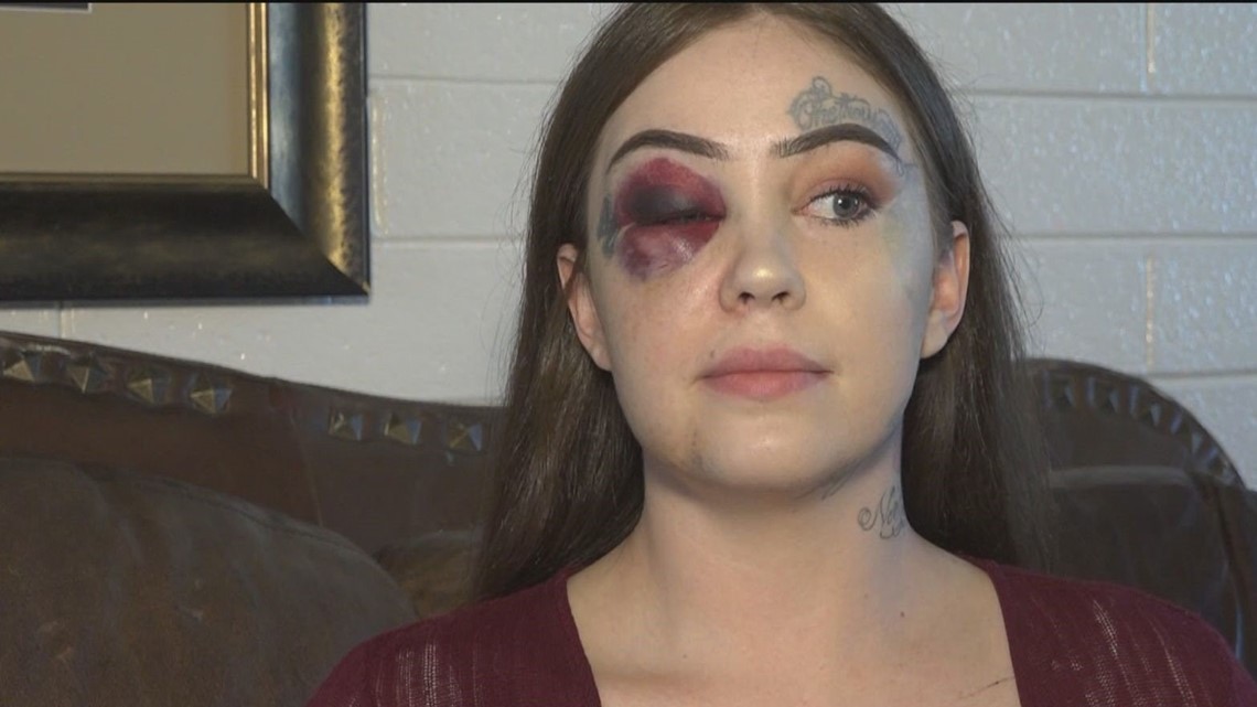 Woman knocked unconscious after standing up to man threatening kids on