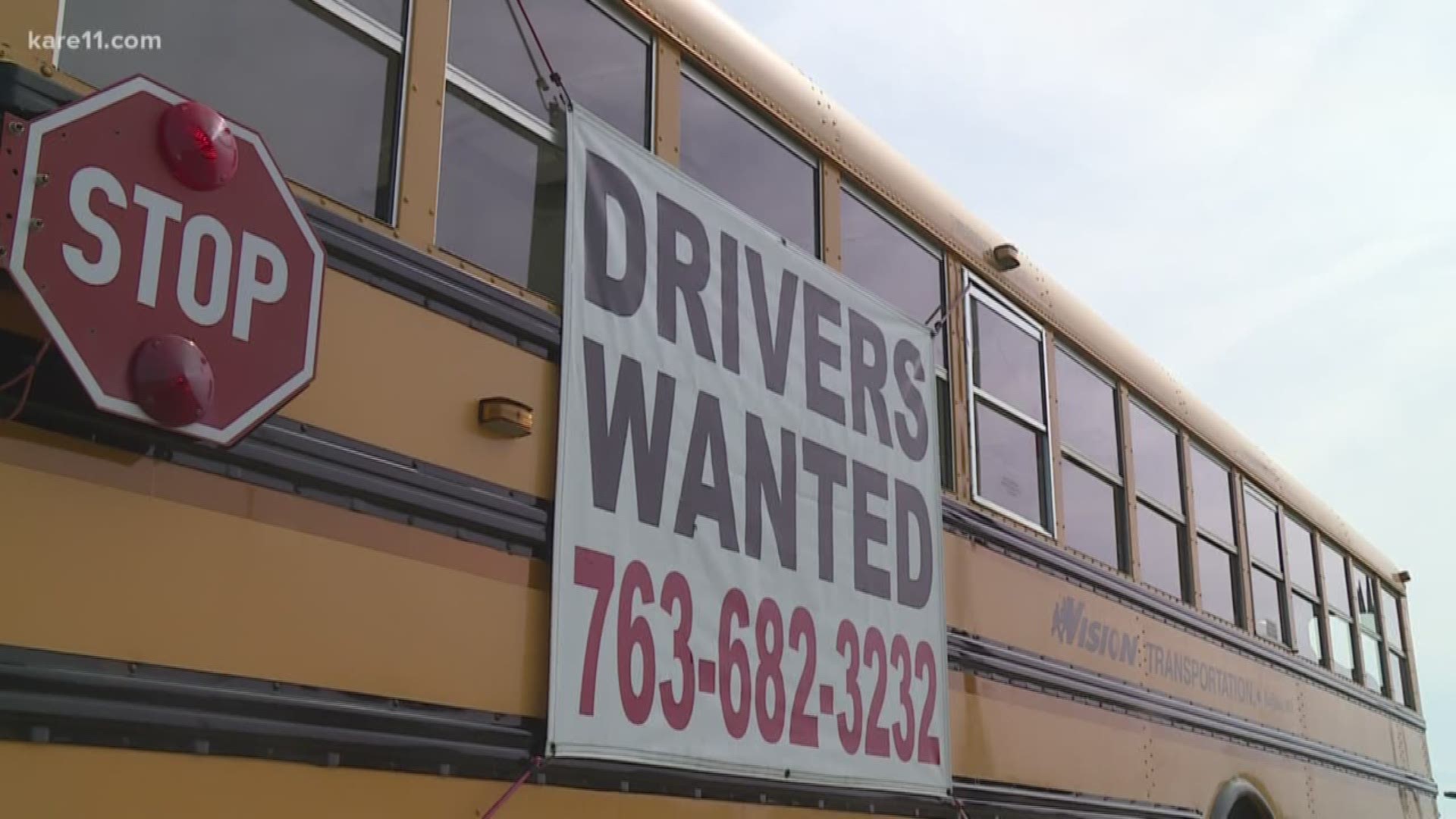Minnesota schools are operating with bus driver shortages, and it's the students who suffer the most.