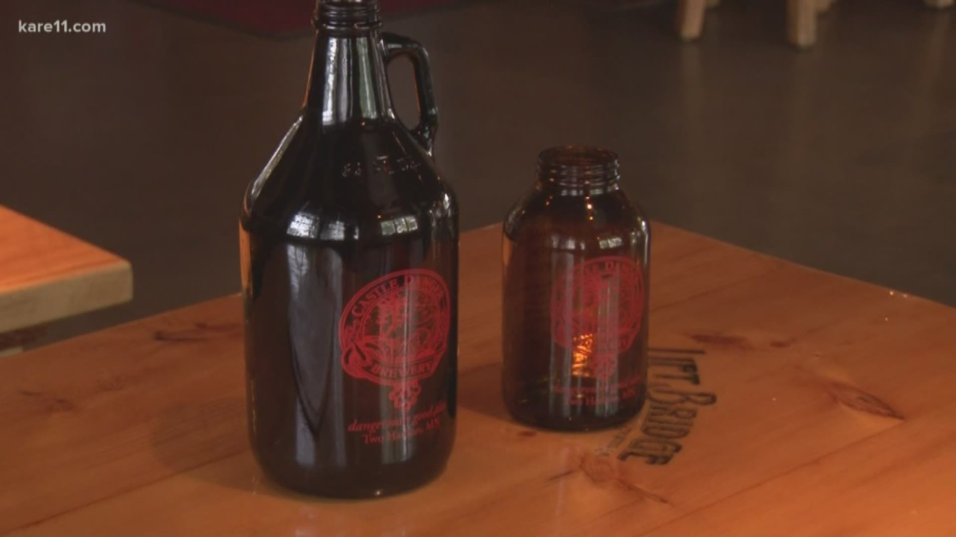 Castle Danger Brewery is required to stop selling growlers on Oct. 1 because the Two Harbors brewery surpassed producing 20,000 barrels of beer a year.