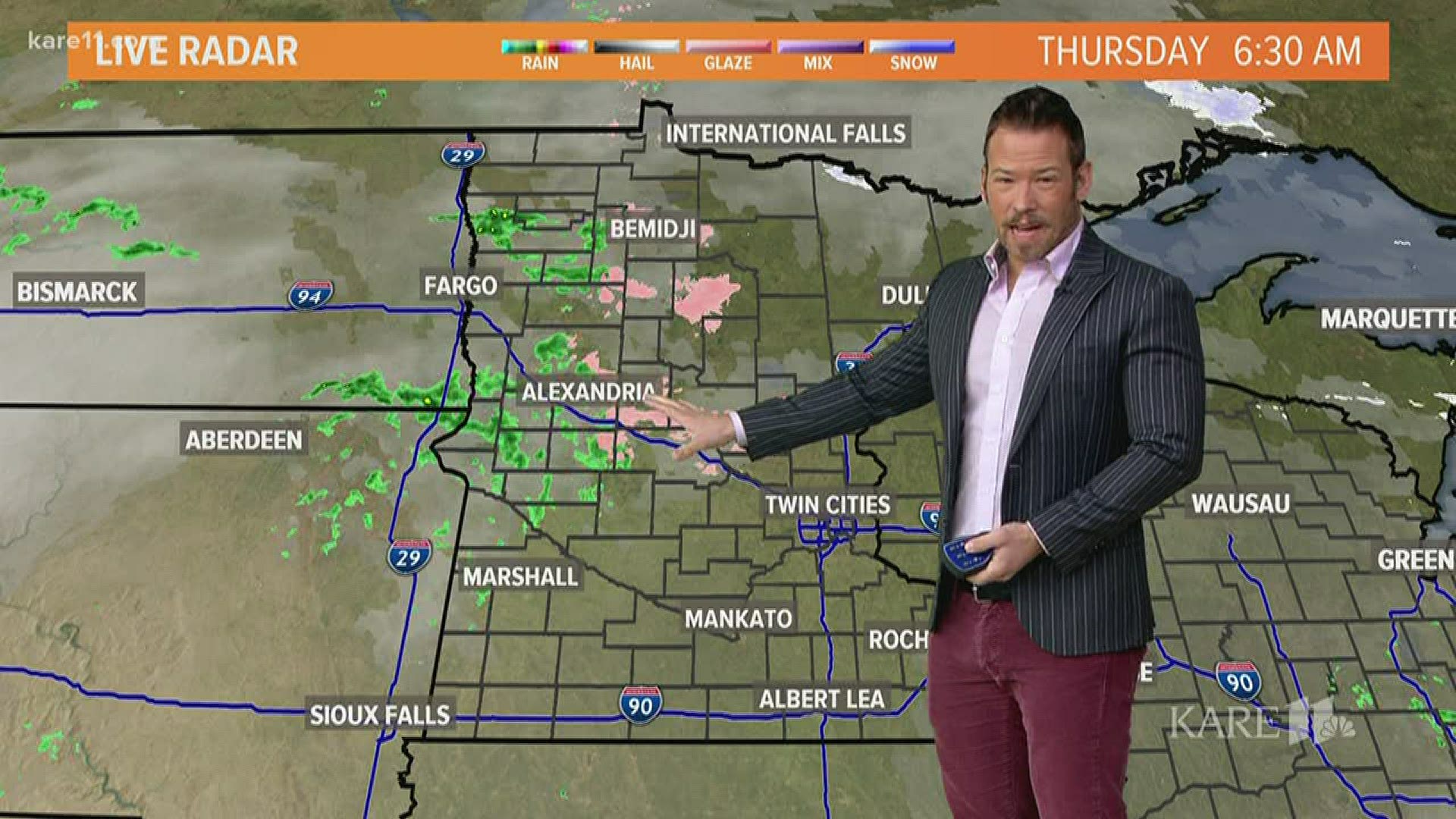 Current weather forecast in the Twin Cities