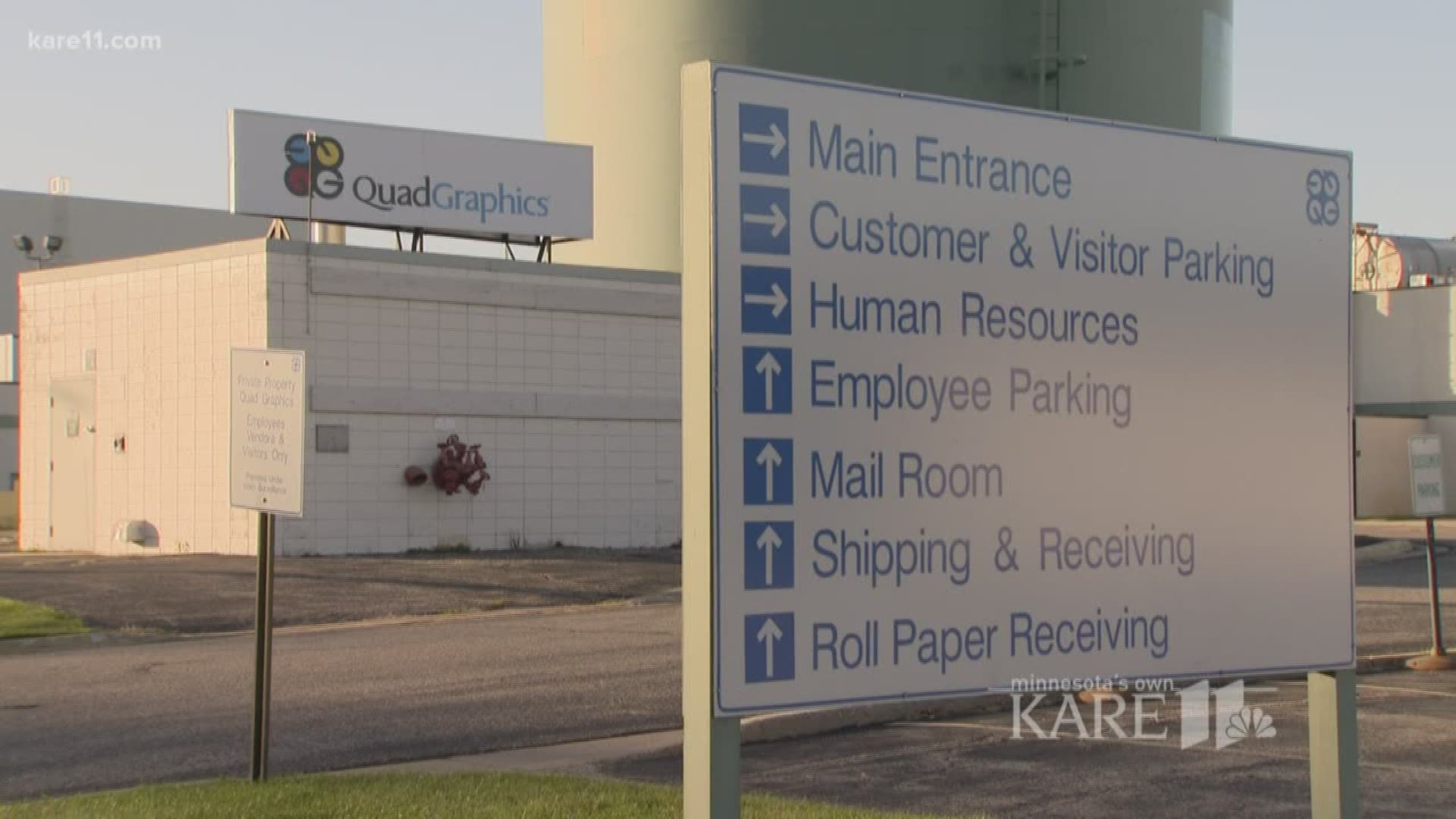 The largest employer in Waseca is shutting down. Quad Graphics, formerly Brown Printing, will close at the end of the year. kare11.tv/2h7635f