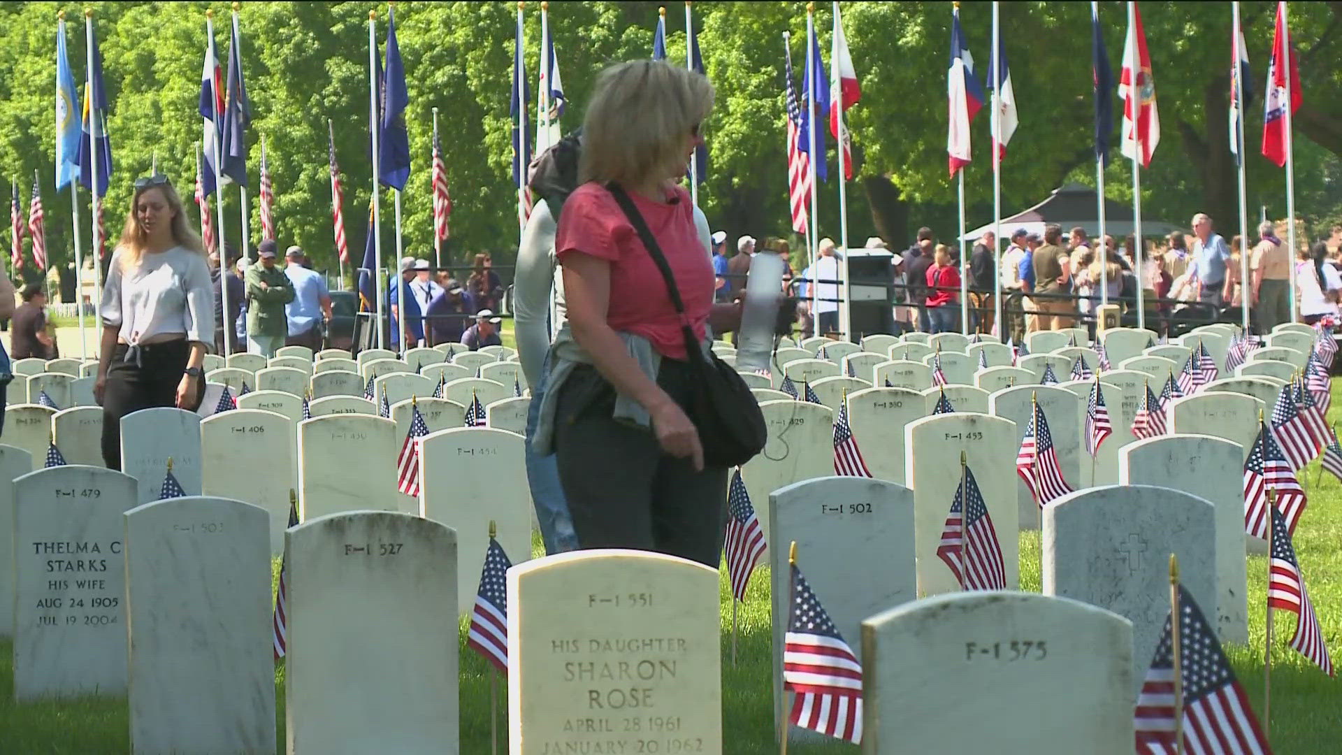 Crowds paid their respects to those who served and gave the ultimate sacrifice. 
