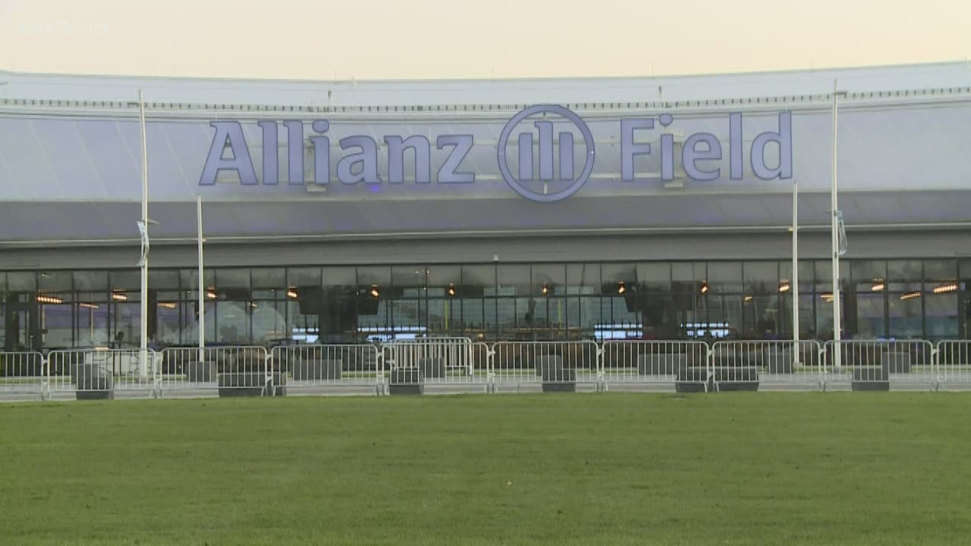Thousand of sports fans will descend on St. Paul this weekend as Allianz Field goes from football to futbol in 24 hours.