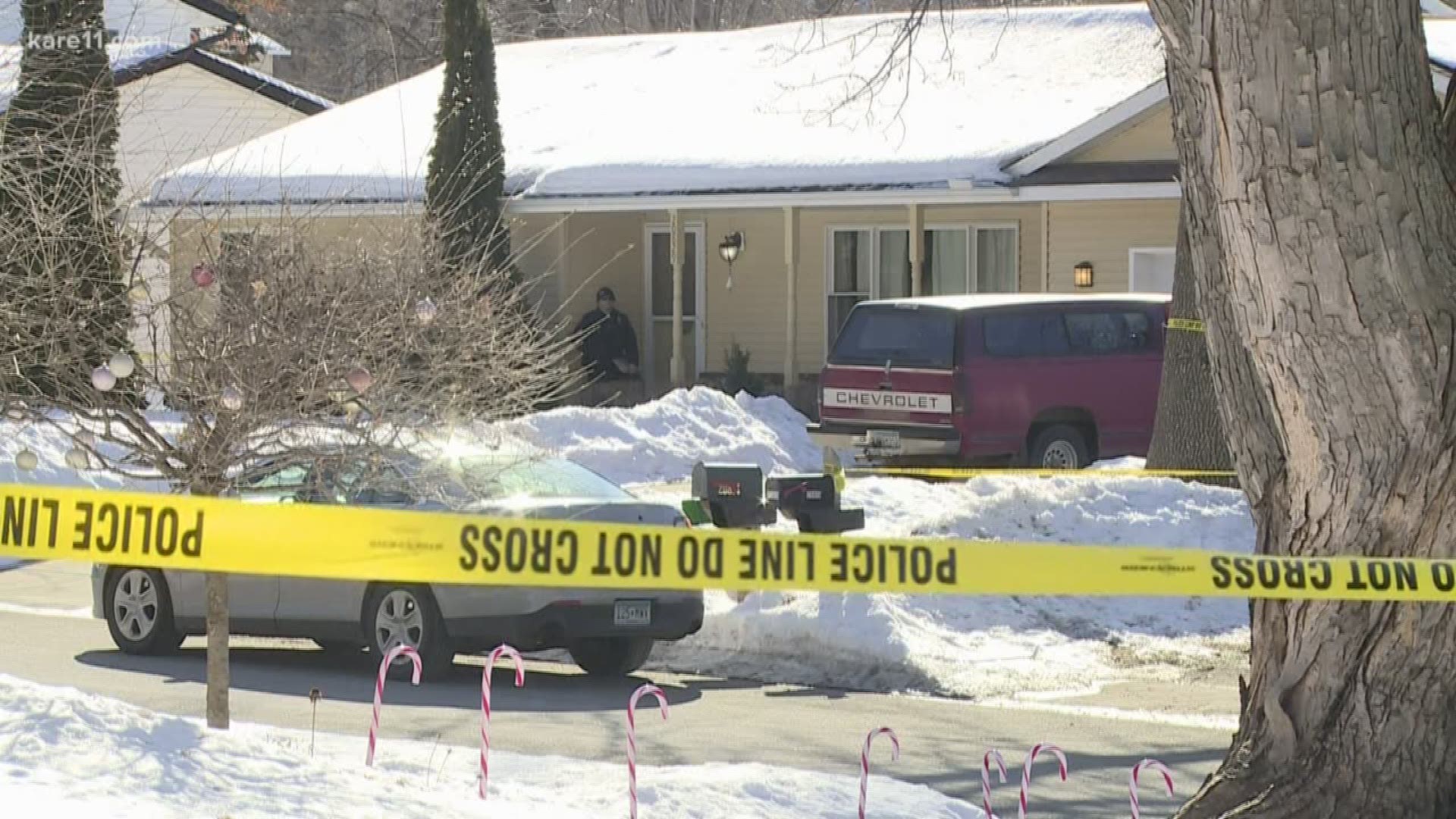 The Dakota Co. Sheriff's Office said officers were serving an Order for Protection against a suspect at a Lakeville home when the man shot first.