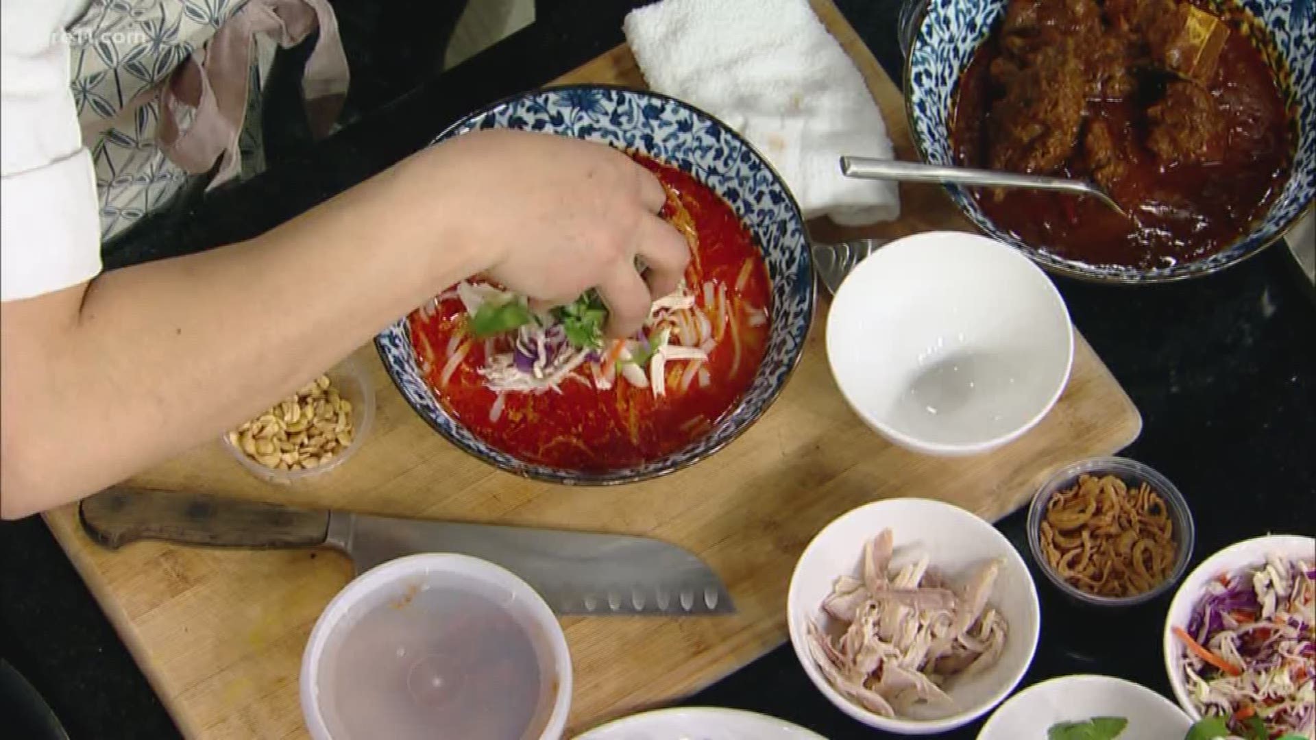 Chef Ann Ahmed from Lat 14 prepared Southeast Asian cuisine on KARE 11 Saturday. A recipe of her rice pudding can be found here: https://www.kare11.com/article/life/food/recipes/recipe-rice-pudding-from-lat-14/89-153addb8-49d0-4587-b669-83663b05fe90