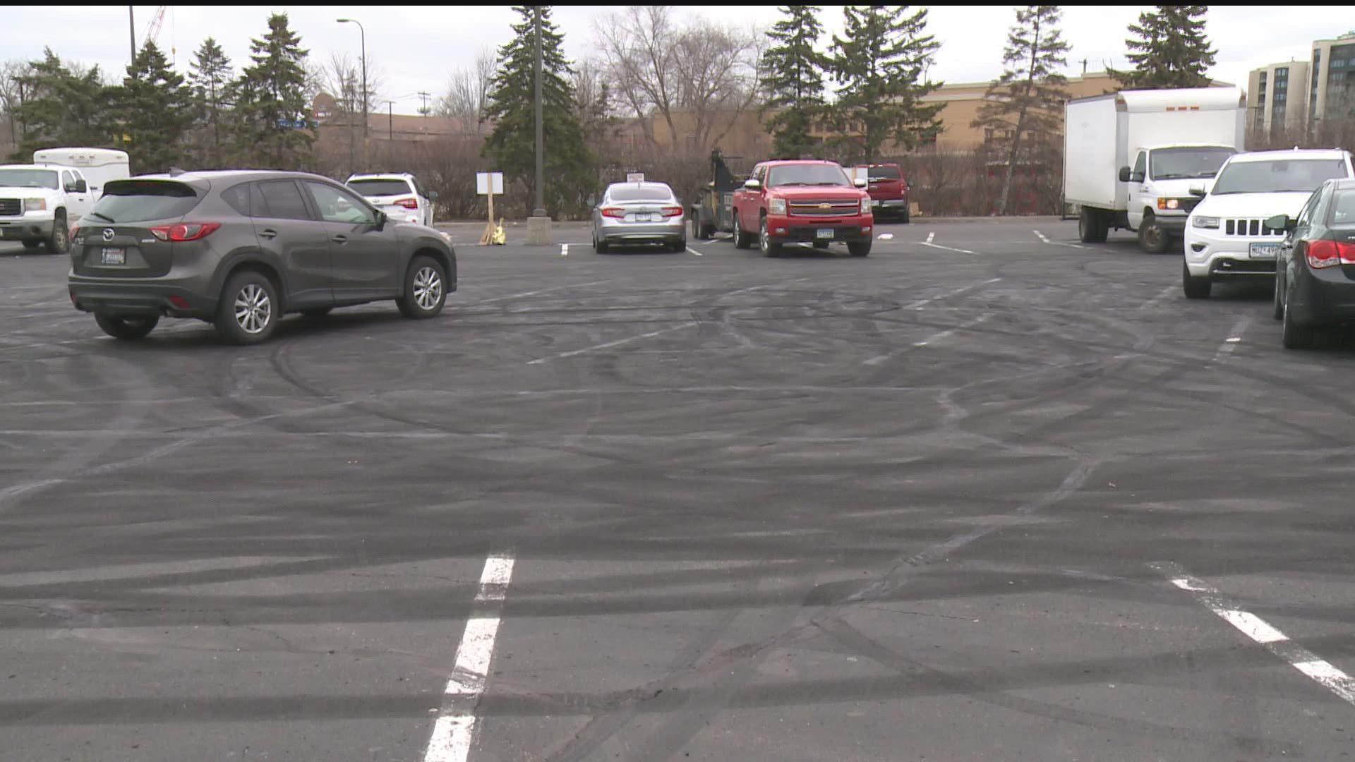 Residents around Excelsior and West Bde Maka Ska Boulevards say a busy parking lot during the day is the latest location to attract hotrodders at night.
