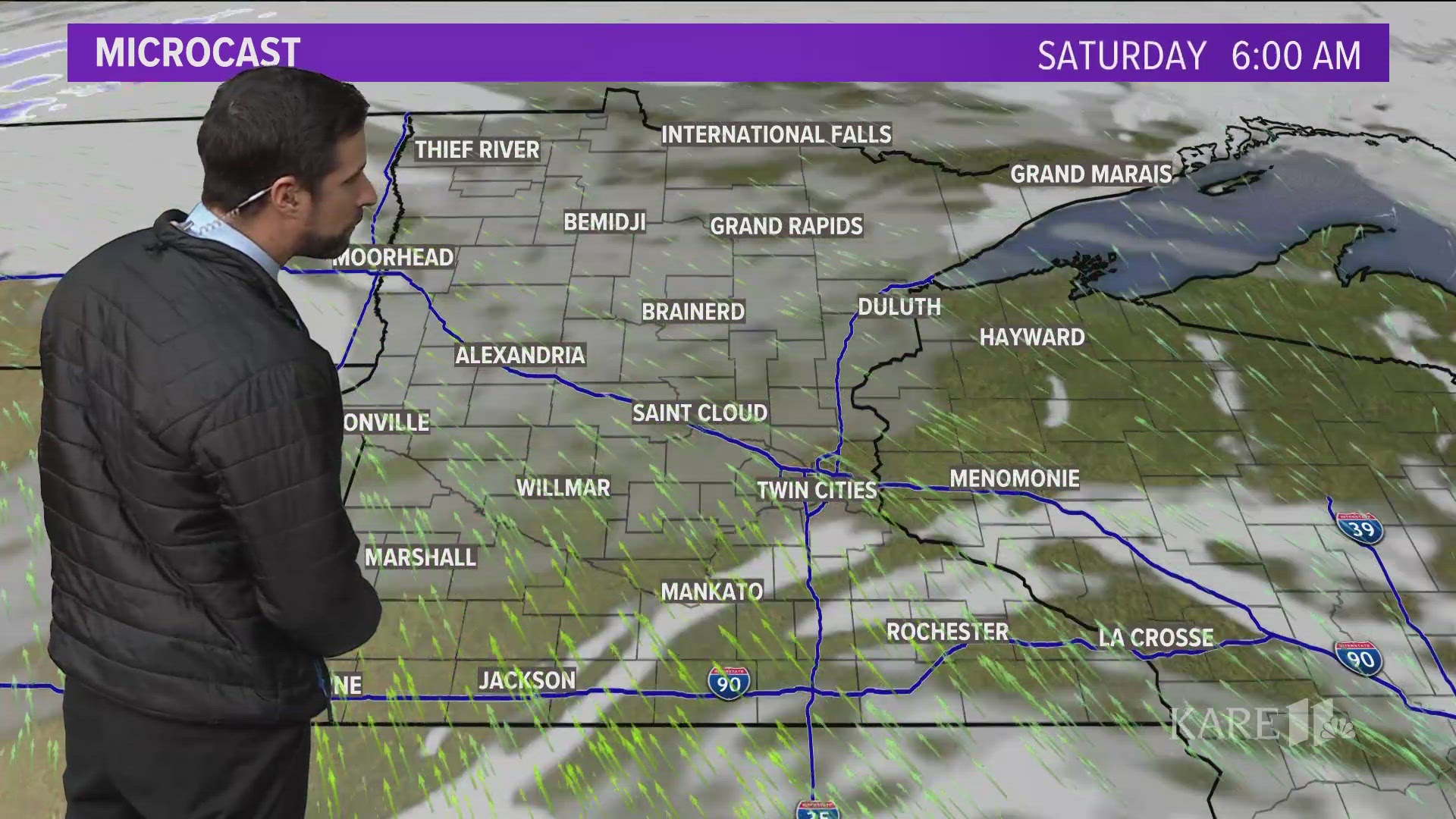 Temperatures should return to the lower 50s — marking two straight weeks of above-average temperatures.