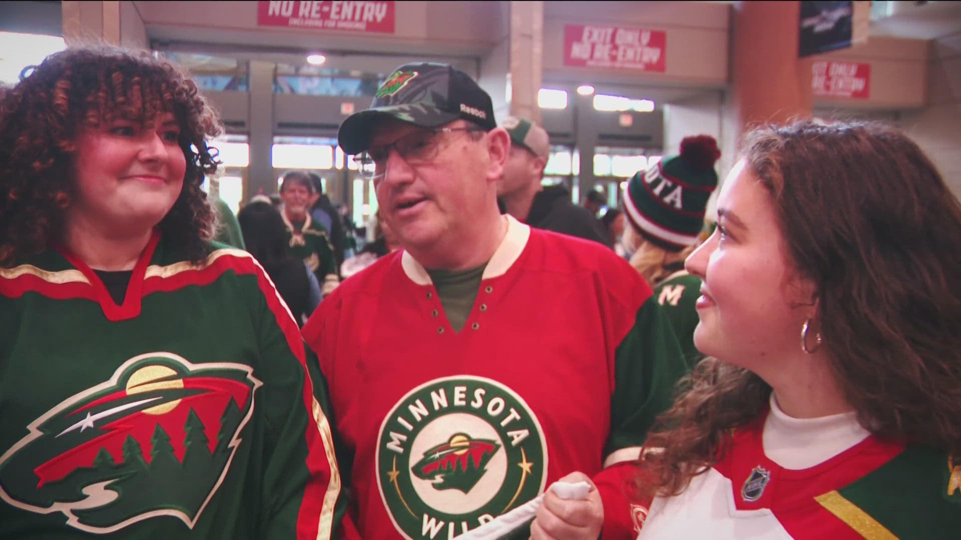 Wild fans were excited to watch their team take the ice for the home opener.