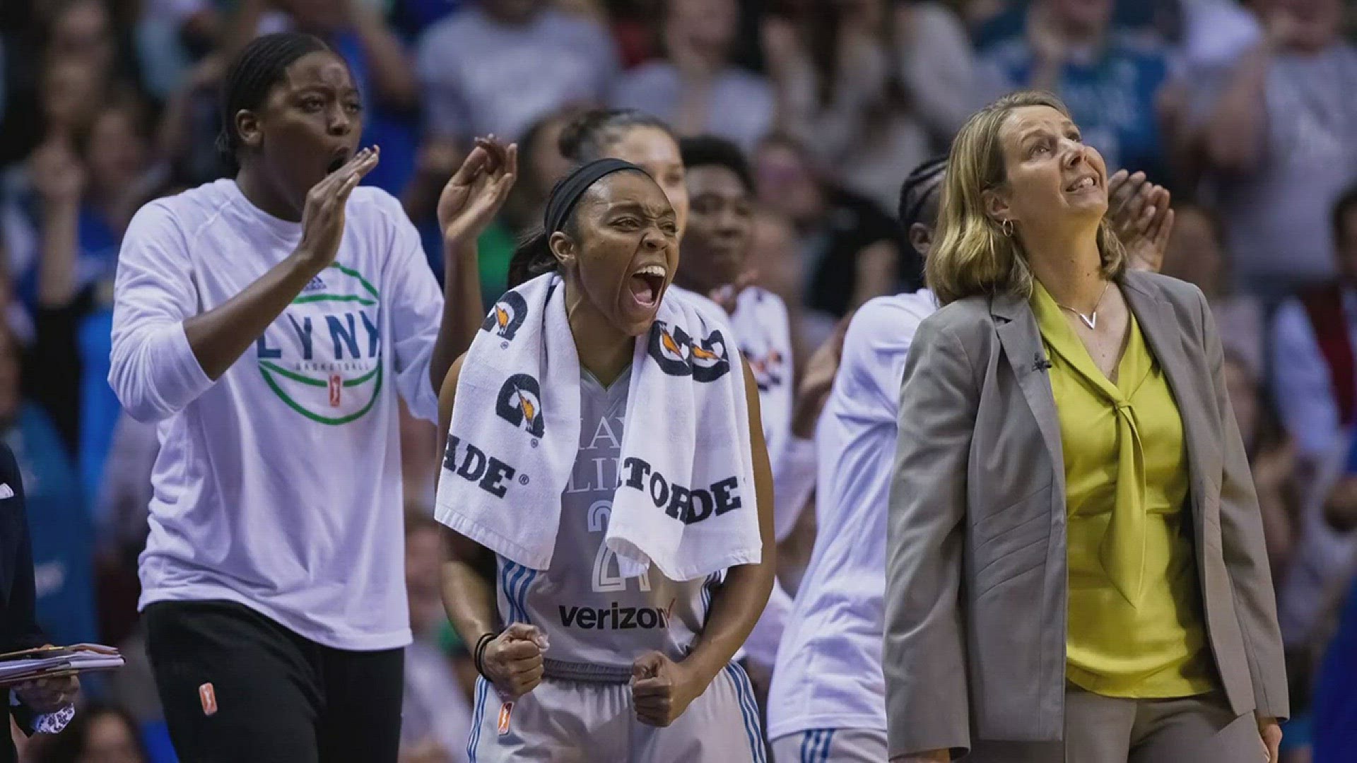 The Minnesota Lynx are celebrating in downtown Minneapolis Thursday night following another WNBA championship, its fourth in seven years. http://kare11.tv/2yL0r79