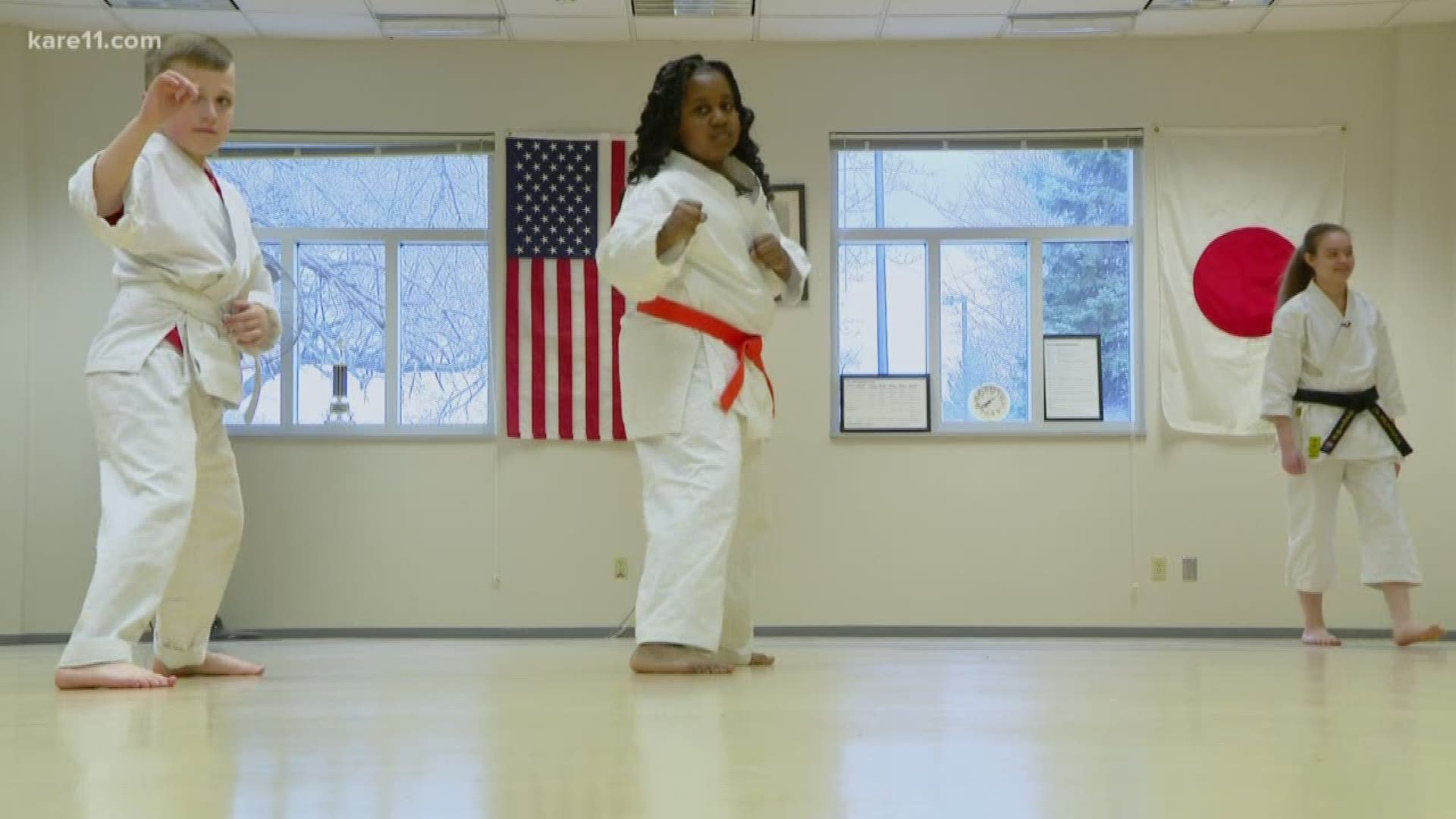 The Ann Bancroft Foundation is helping a girl take karate lessons after she had been bullied.