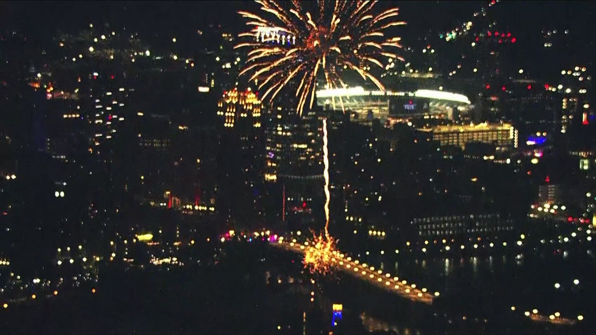 Thousands of people packed the Stone Arch Bridge area for Red, White and Boom, the city's largest Fourth of July celebration.