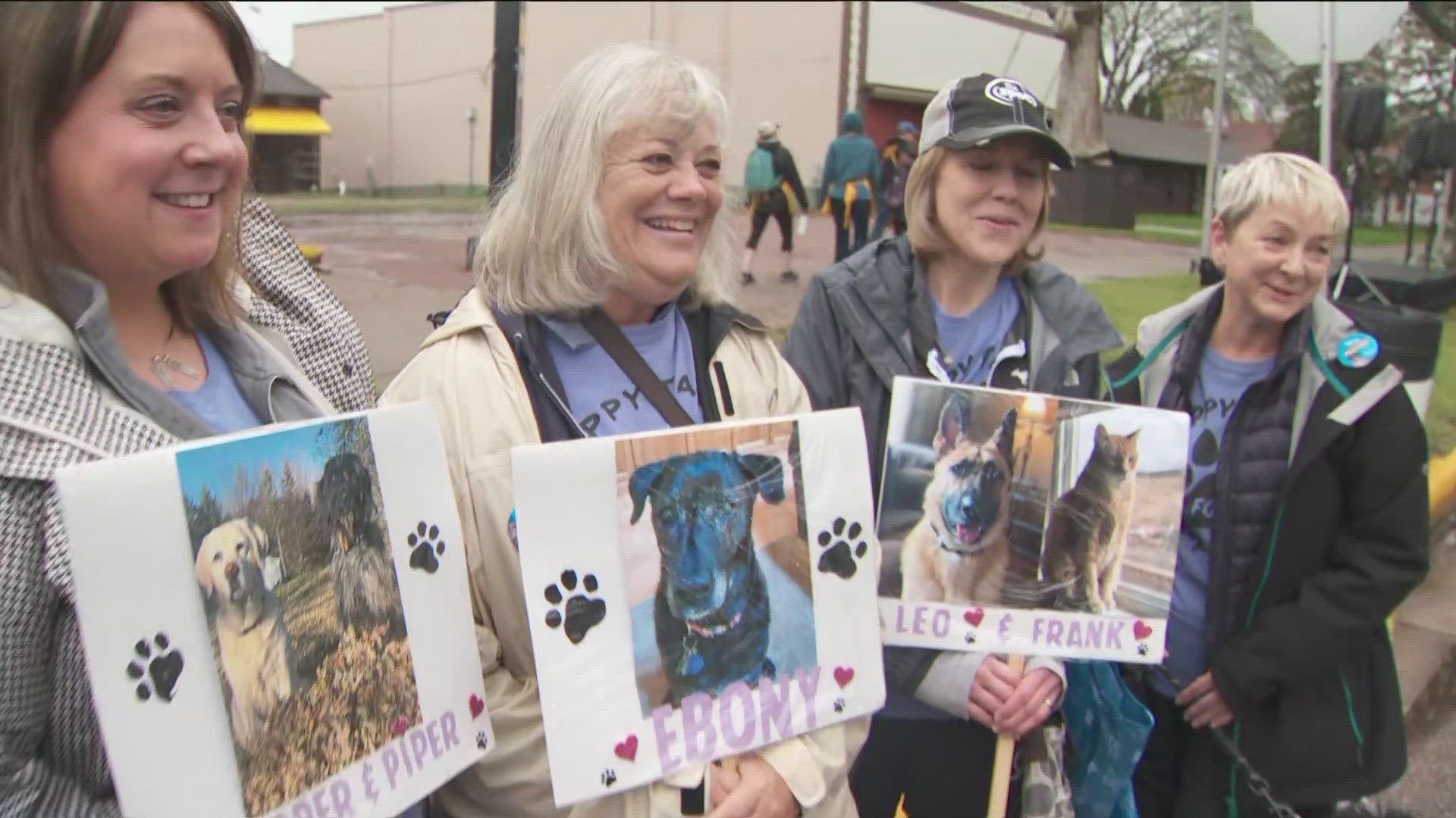 Hundreds of folks were out on Saturday to raise money for the Animal Humane Society.