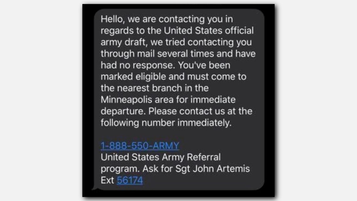 U.S. Army warns of fake draft texts