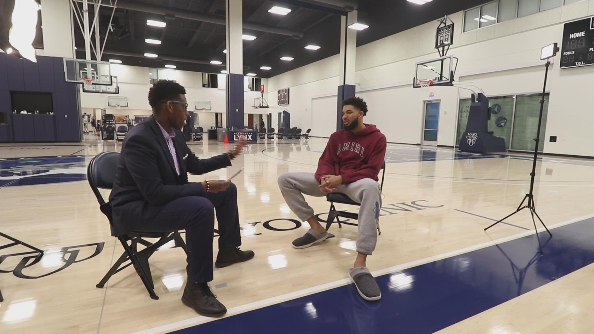 Timberwolves star Karl-Anthony Towns sat down with KARE 11’s Reggie Wilson for a game of 11 questions, lightning-round style.