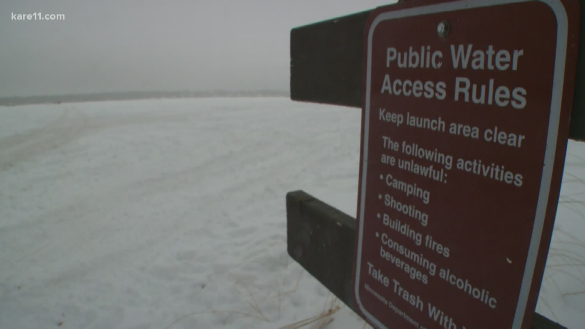 The Minnesota DNR says high snow totals on shallower lakes are a concern.