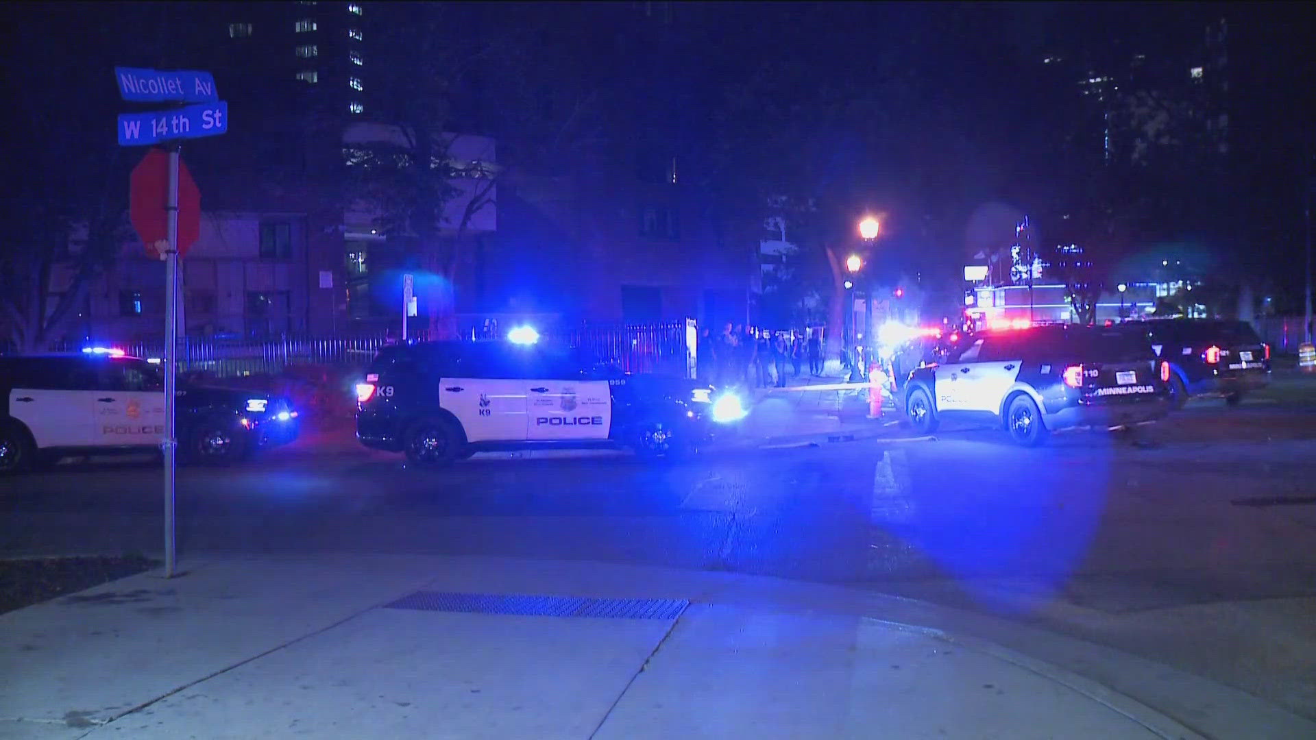 A KARE 11 photographer saw bullets on the ground and an ambulance pulling away from the scene Friday morning. 