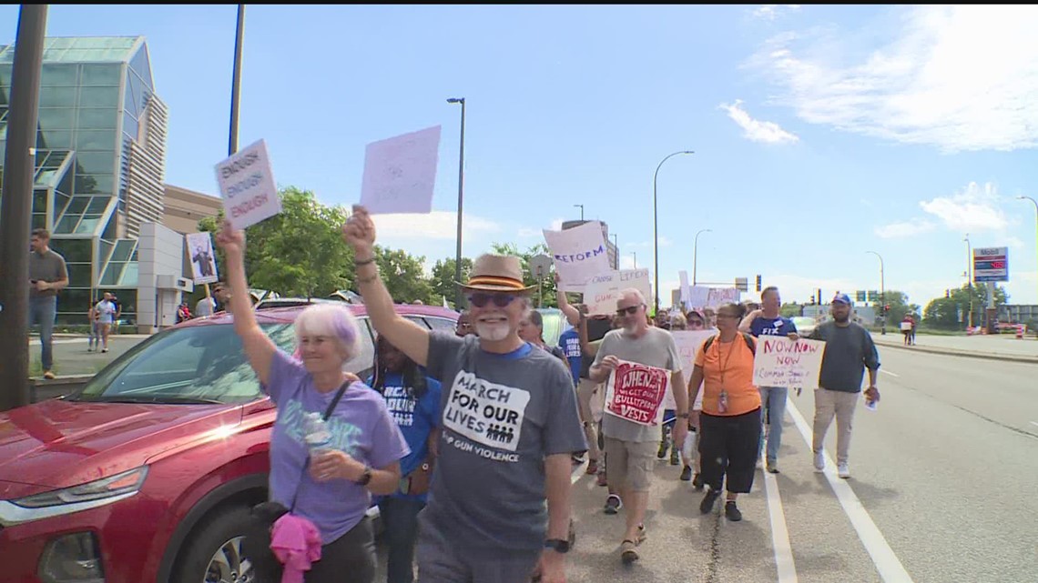 Hundreds gather in Minneapolis as part of nationwide ‘March For Our Lives’ demonstration