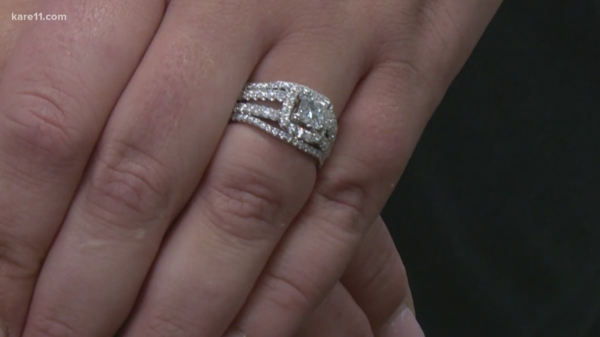 A Big Lake woman's wedding ring was lost down the drain about a year ago. It took some twists and turns - before it was found in the sewer system.