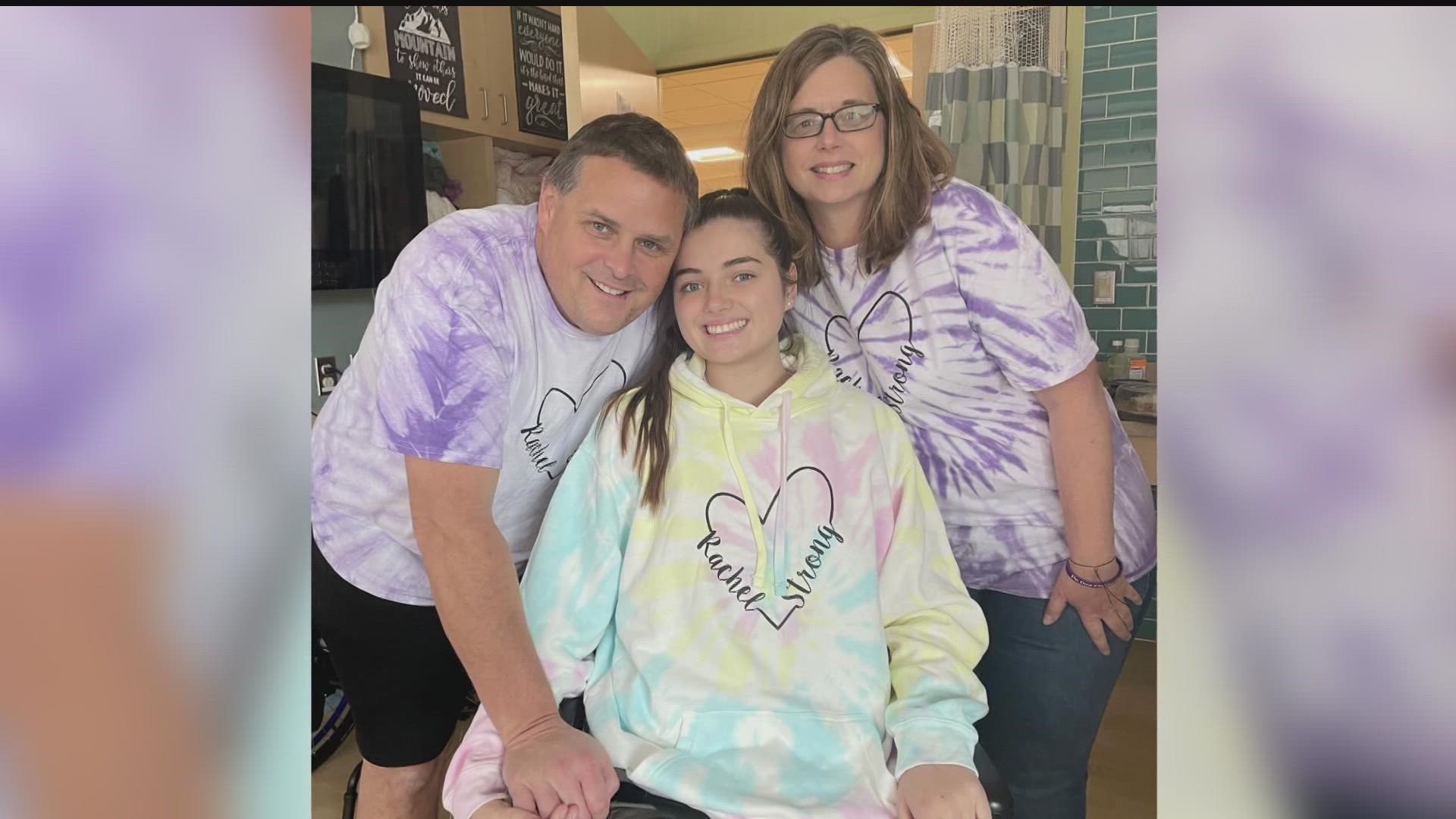 Through consistent therapy at Courage Kenny Rehabilitation Institute and family support, Rachel was able to defy the odds, even reaching one of her goals.