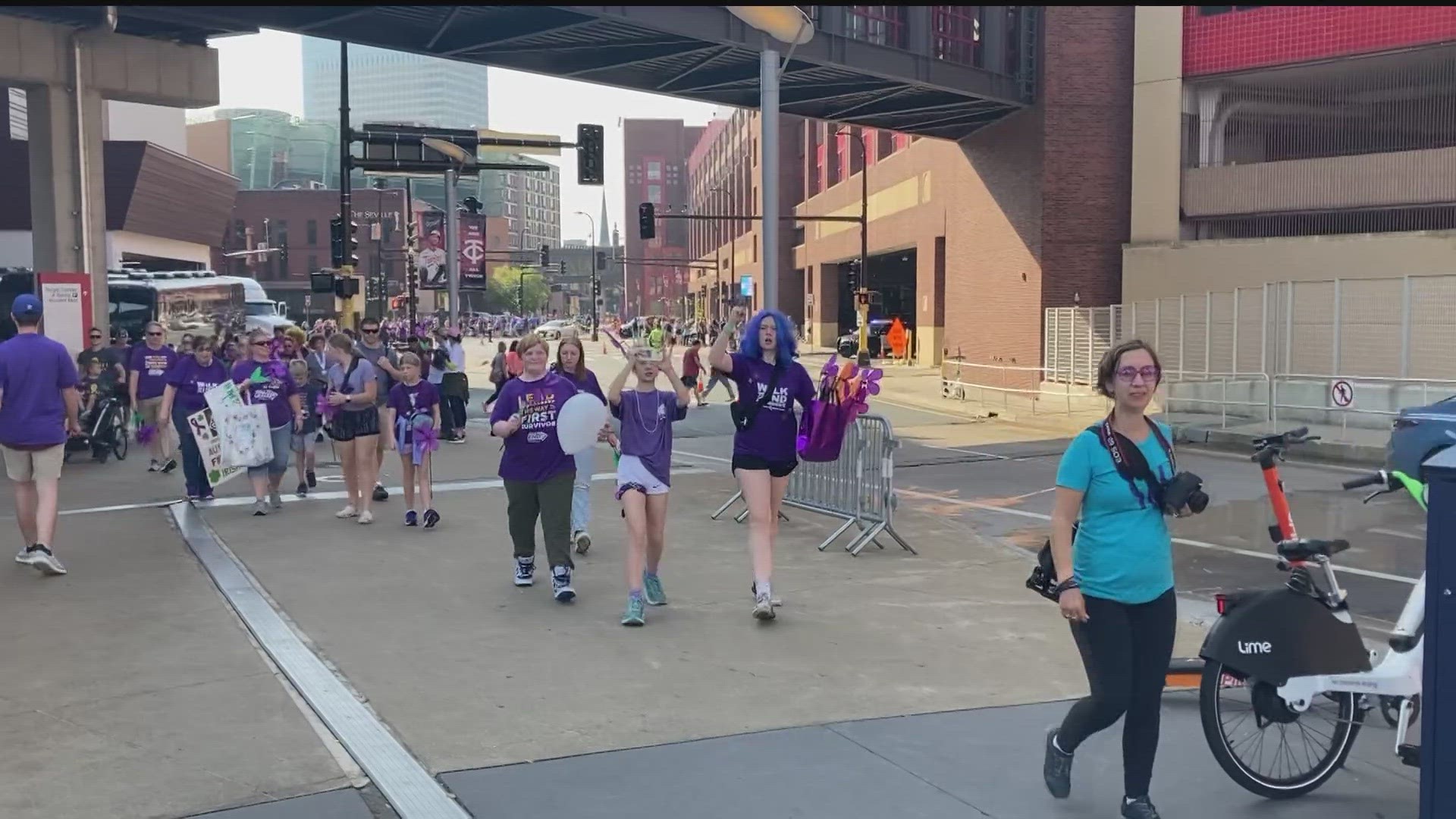 Walkers raised money for the Alzheimer’s Association, which funds research and supports those living with Alzheimer’s or another dementia and their caregivers.