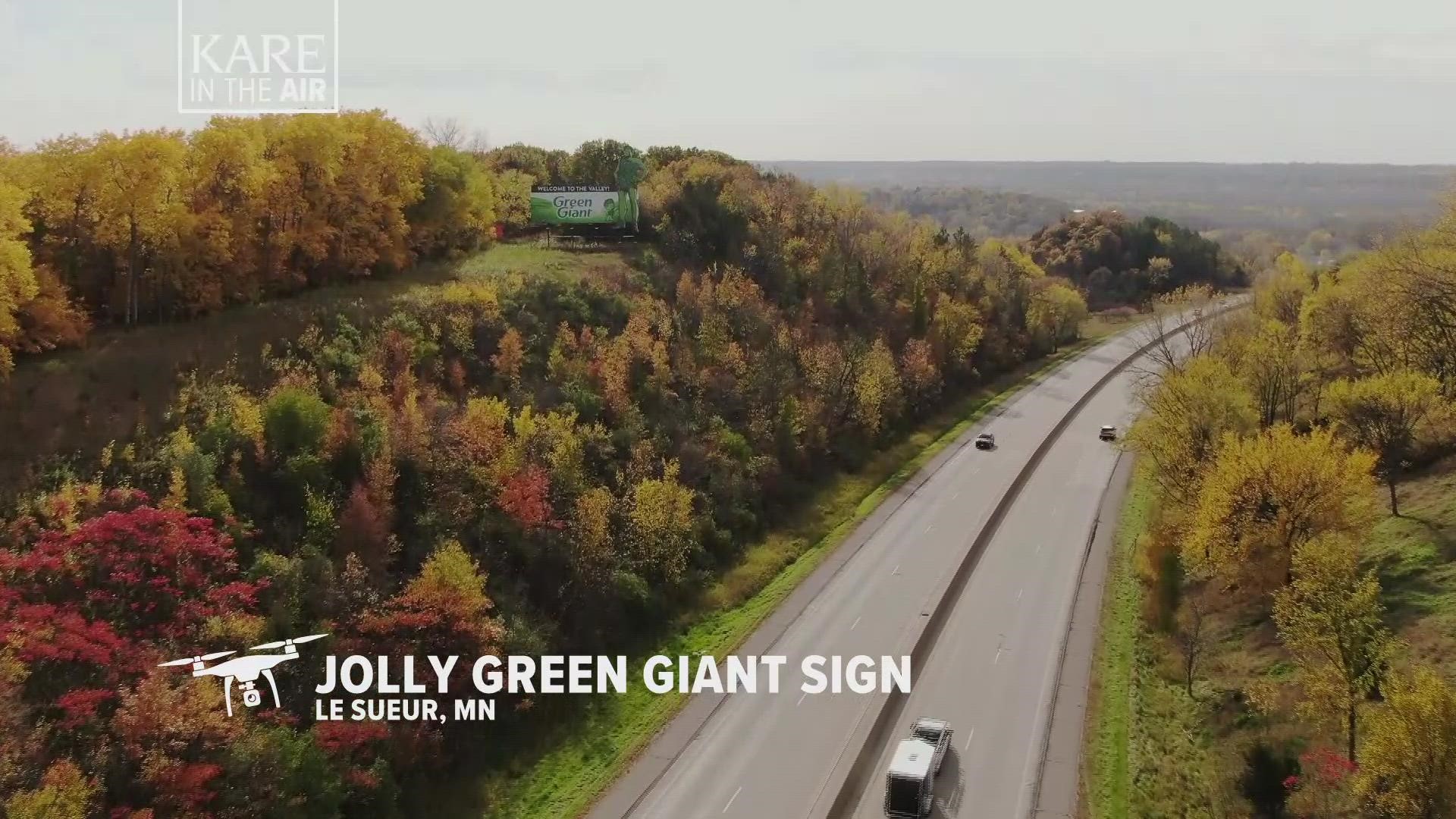 High on a hill greeting motorists headed southbound on Highway 169 near Le Sueur stands a sign welcoming one and all to the Valley of the Jolly Green Giant.