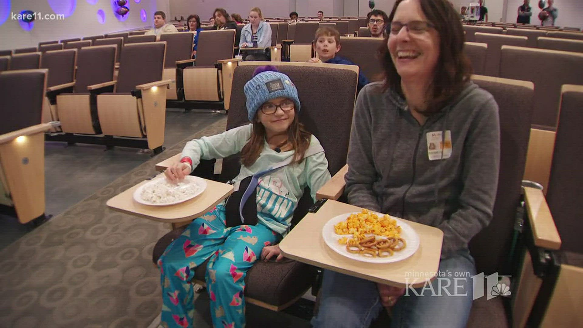 At the University of Minnesota Masonic Children's Hospital, the kids had a very special watch party on Super Bowl Sunday.