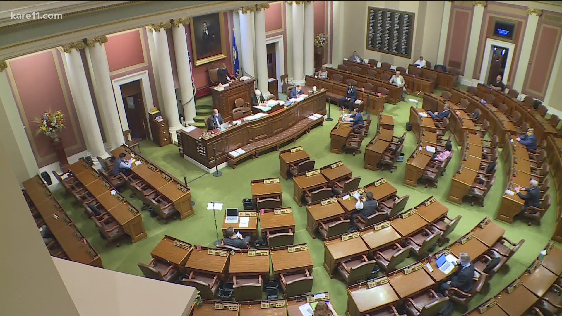 The special session for Gov. Tim Walz's extension of emergency powers is underway.