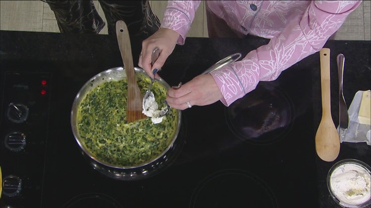 Recipes: Scrambled eggs Florentine and spinach artichoke quesadillas