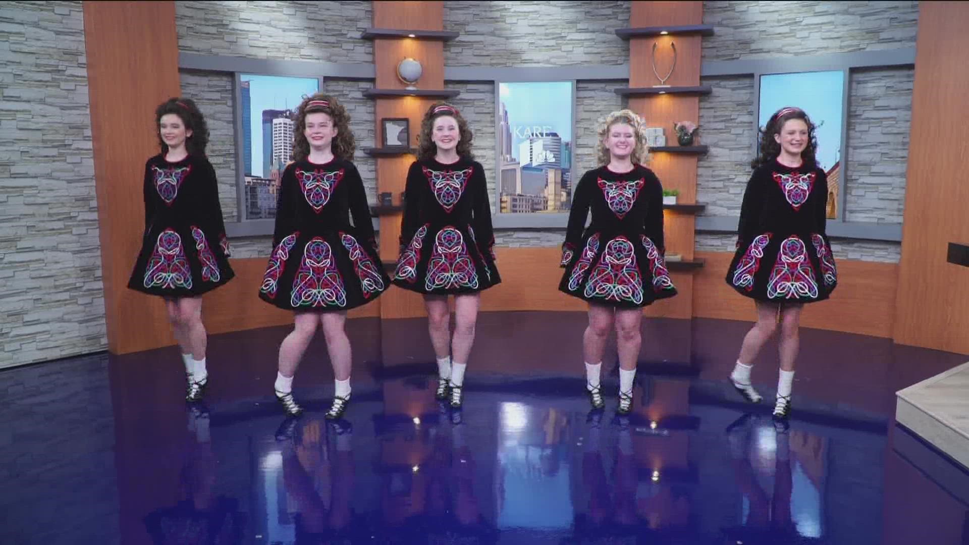 Some Irish dancers joined the KARE 11 Sunrise crew in the studio on Friday morning.