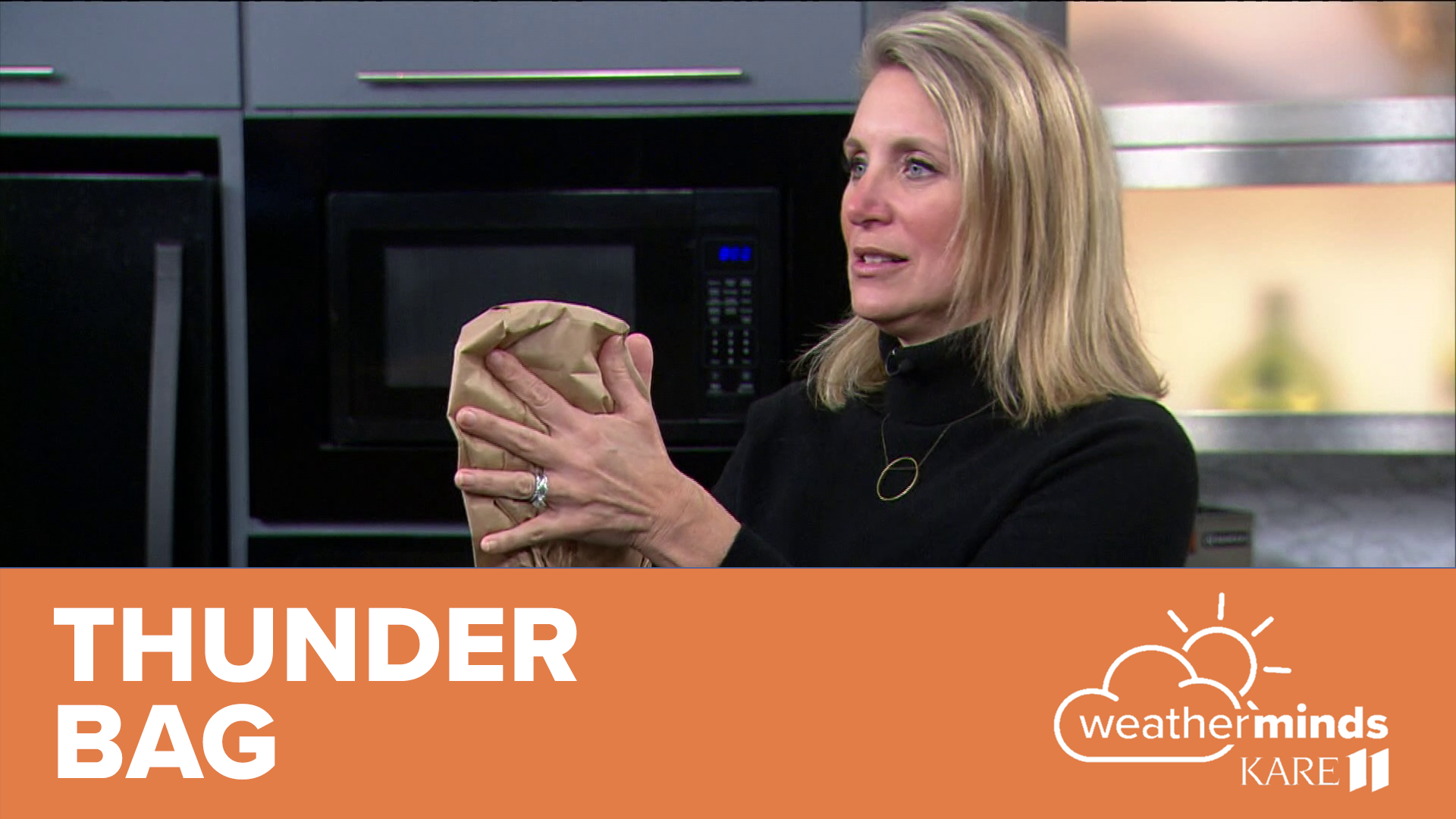 KARE 11 Meteorologist Belinda Jensen makes thunder with just one ingredient… a paper bag!