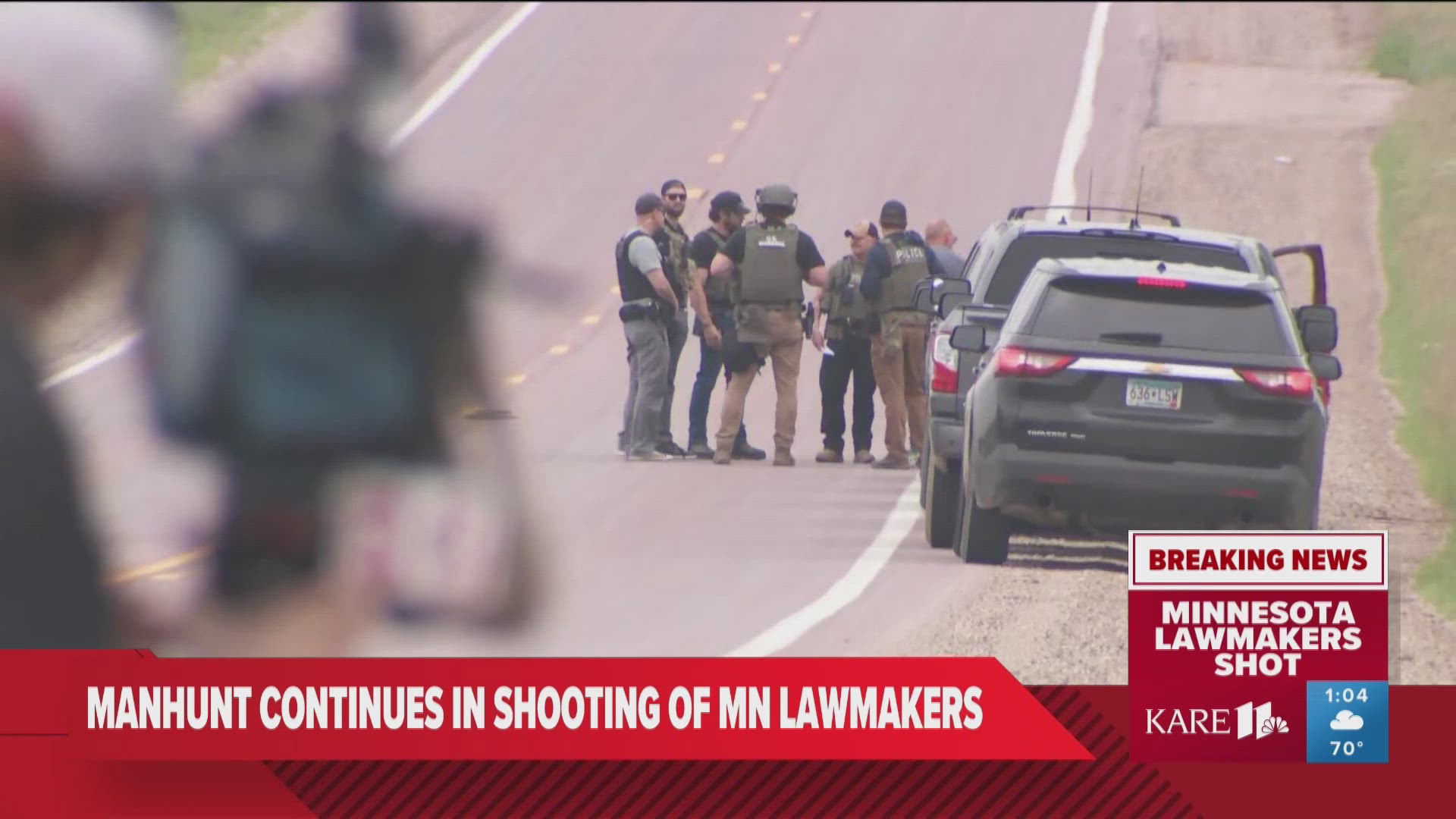 "MN Shooter's suspects vehicle located near MN HWY 25 and 301 Ave. in Faxon TWP, Sibley County," says the alert.
