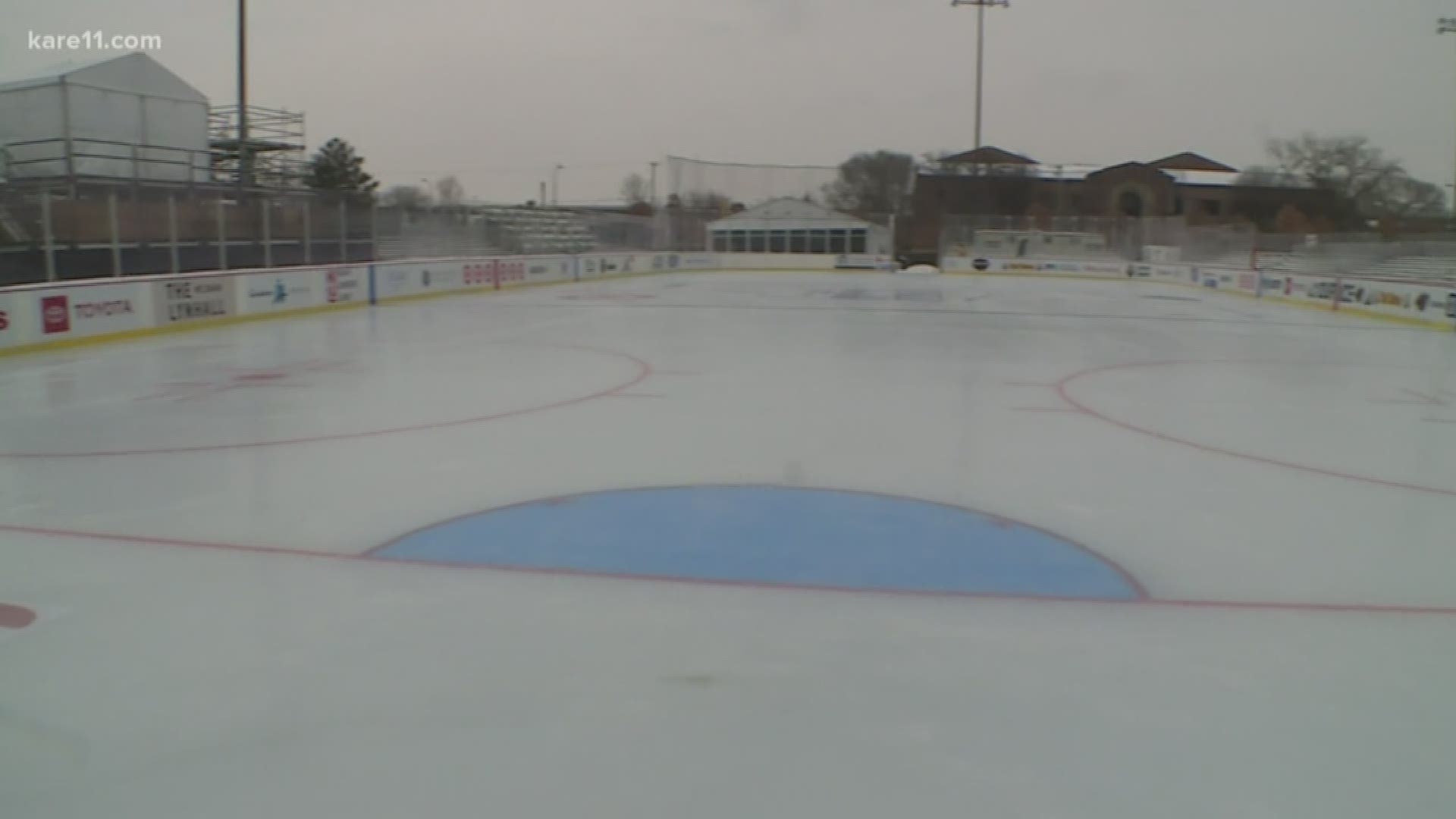 Temps are dipping ahead of a Friday snowstorm, but the outdoor games are still on.