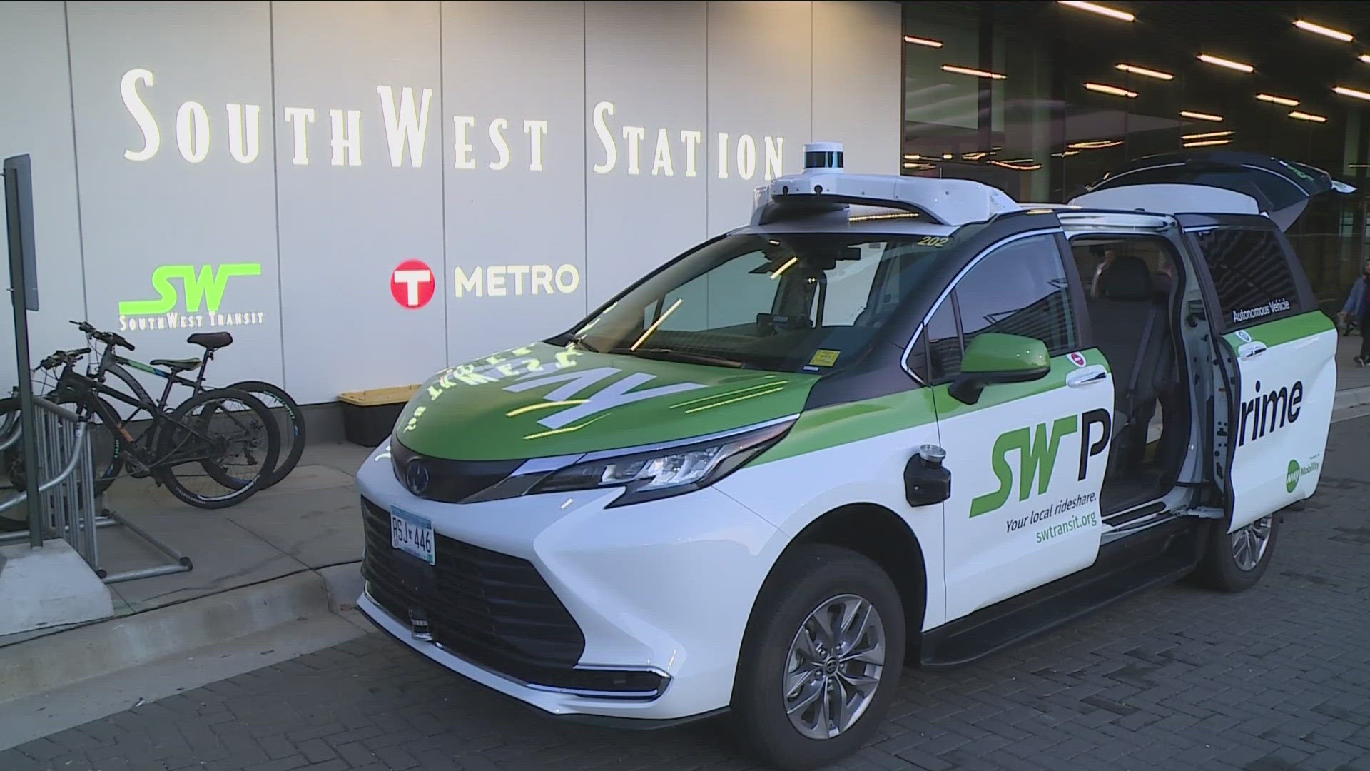 New autonomous driving vehicles are hitting the roads in Eden Prairie.