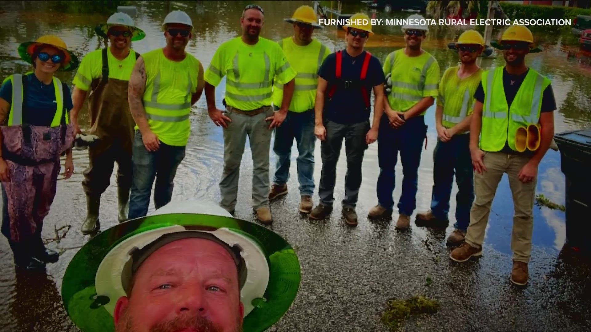 A crew from Dakota County is working 16 hour days to get power restored in the Tampa area.