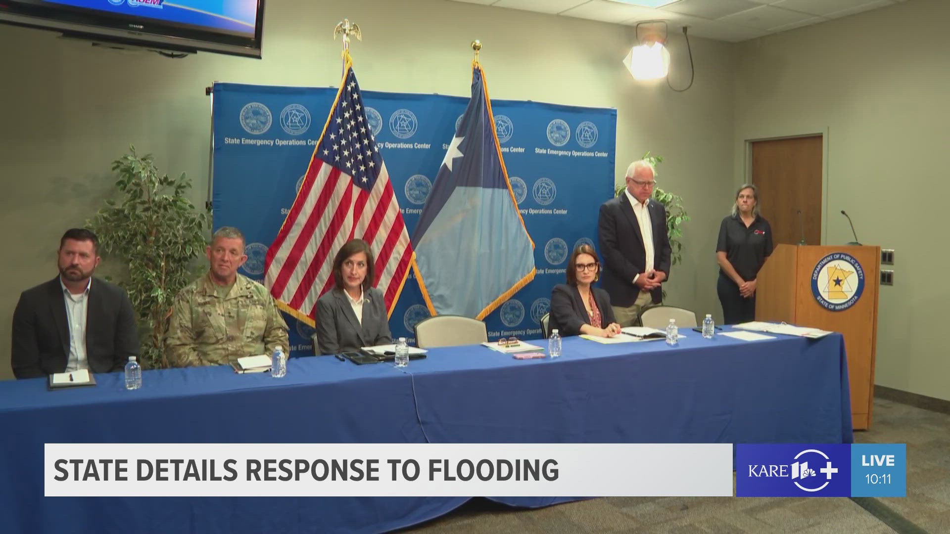 Gov. Tim Walz and a number of department commissioners detailed the current flooding situation across the state and shared how Minnesota is responding.