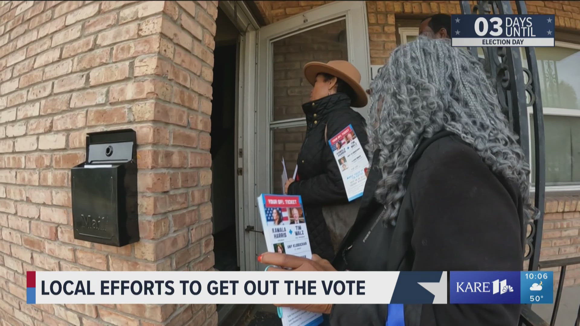 Foot soldiers on both sides of the political fence are pounding the sidewalk and going door to door, trying to convince folks how important it is to vote.