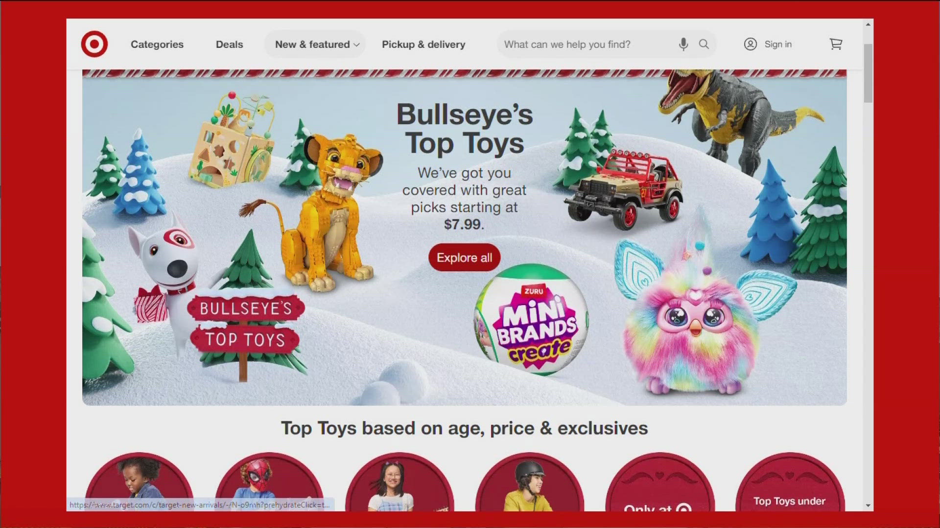 Bullseye's Top Toys list has been announced, showcasing more than 60 toys ahead of the holiday season.