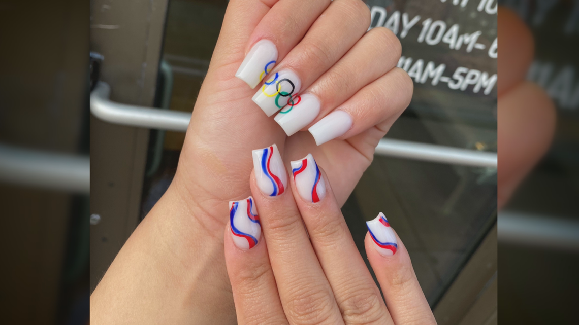 Suni Lee's Olympic-themed nails put local salon in spotlight 