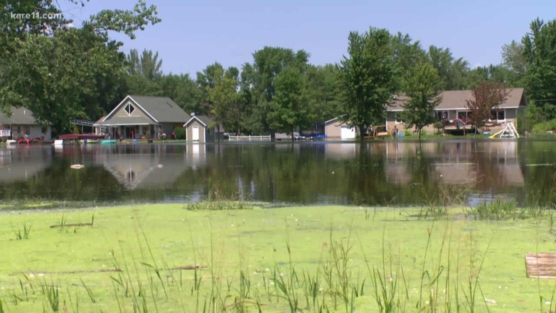 About an hour south of the Twin Cities, it's clear that Waterville doesn't need any more rain. They're dealing with a lot of flooding, and the storm last weekend only made the problem worse.
