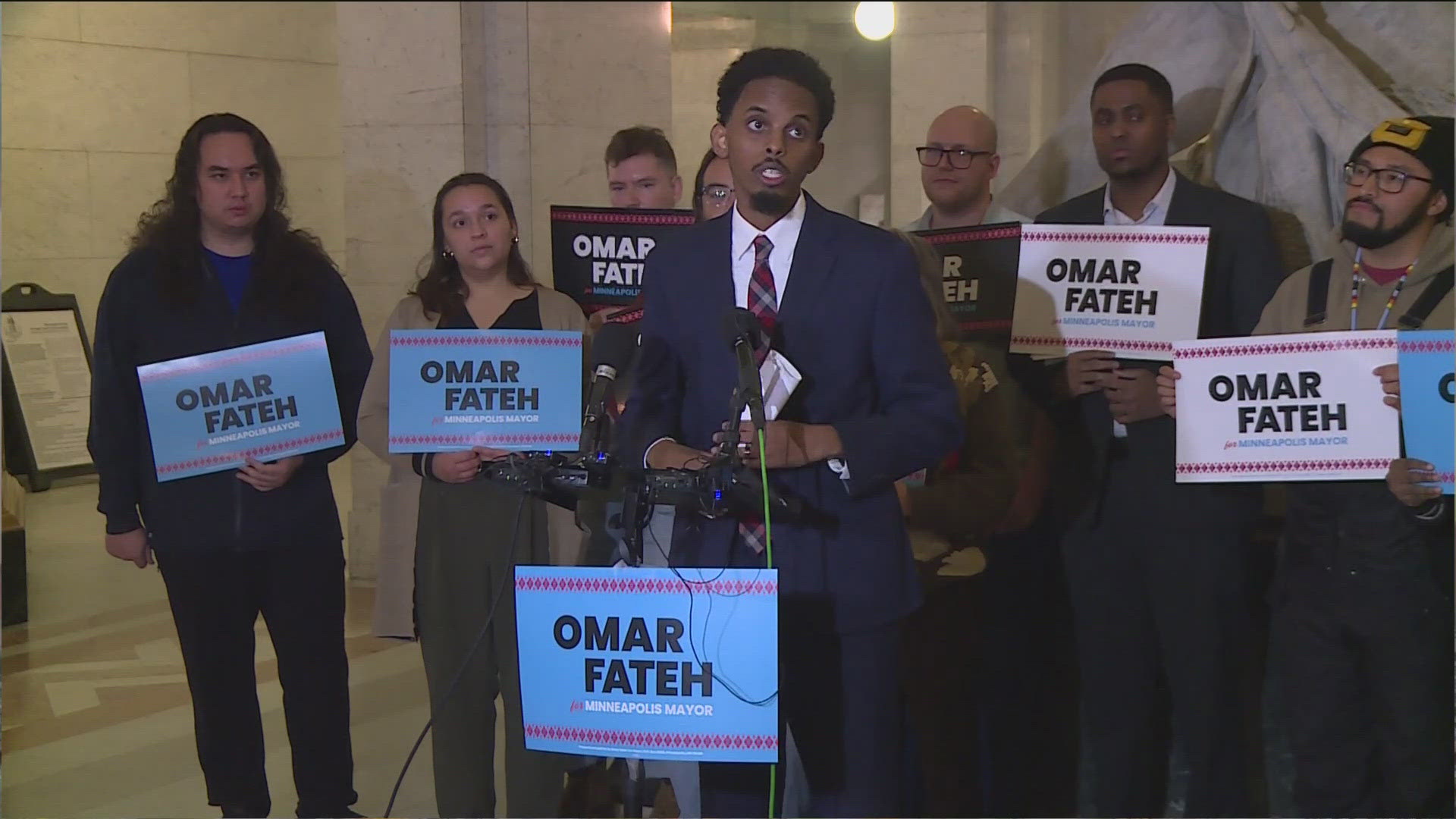 A message from Frey's campaign manager criticized the process that selected Fateh over Frey.