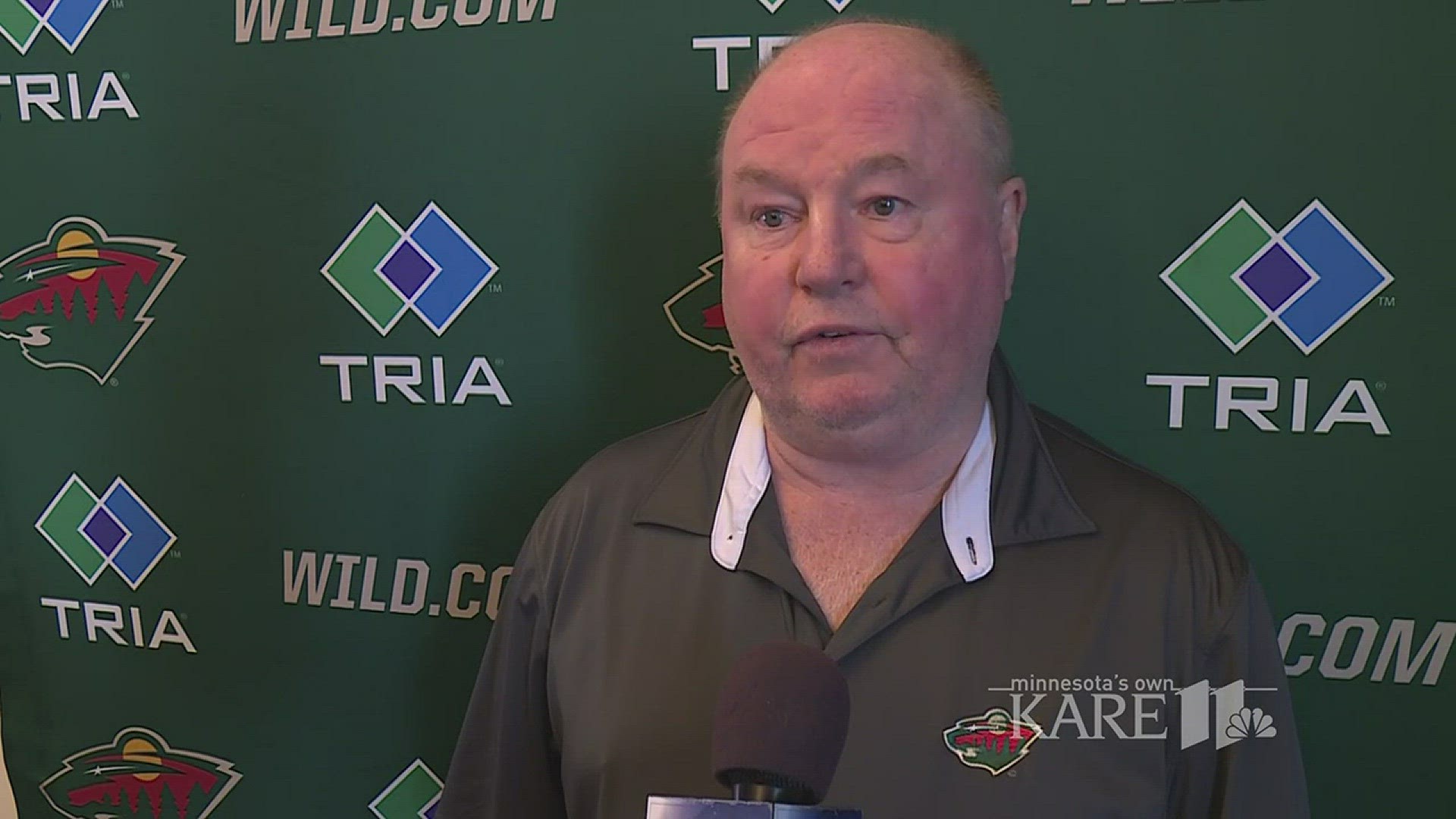 Minnesota Wild Coach Bruce Boudreau talks about Friday morning's trade with Buffalo
