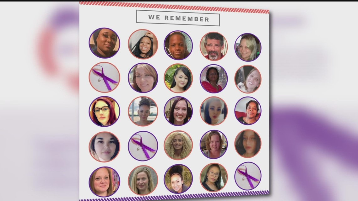 Public Memorial Held For 25 Domestic Violence Victims Killed By Their ...