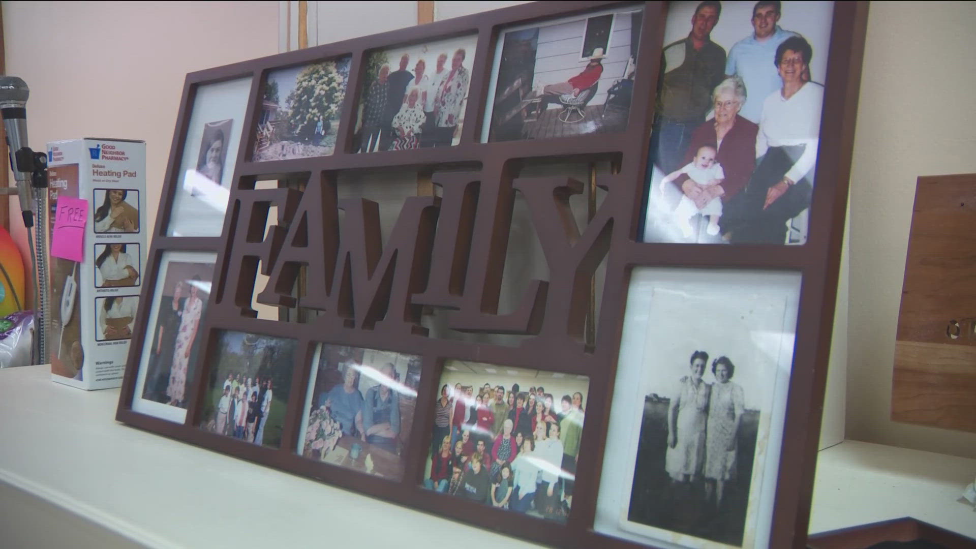 The extended family also raises money for charity with a silent auction among the family. They've raised over $15,000 for charity since 2018.