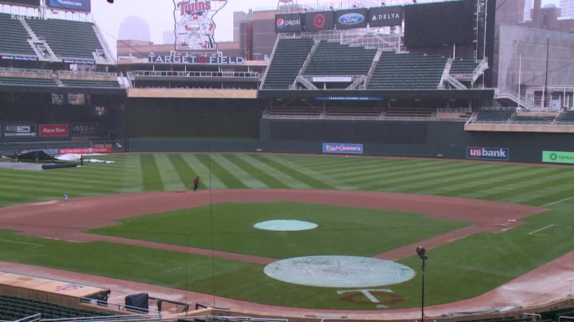Target Field stands empty, but our opening day memories live on kare11