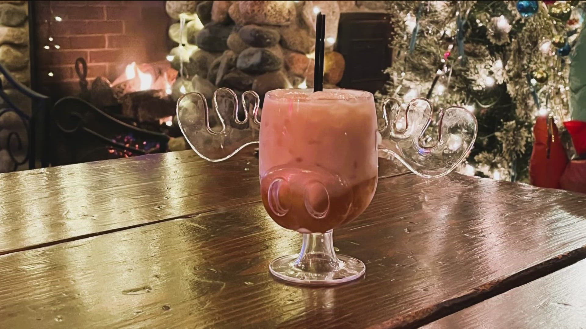 Lola's Lakehouse General Manager Ryan Sathre shared some festive beverages they've created.