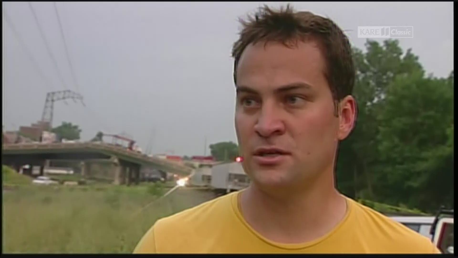 KARE 11's Greg Vandegrift talks with people who witnessed the devastation on Aug. 1, 2007.