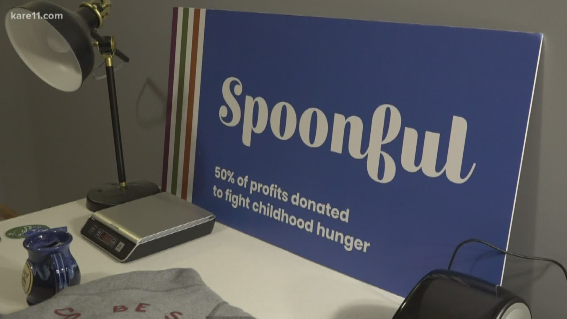 The founder of Spoonful Apparel talks about her mission to sell product with a positive message to help curb childhood hunger.